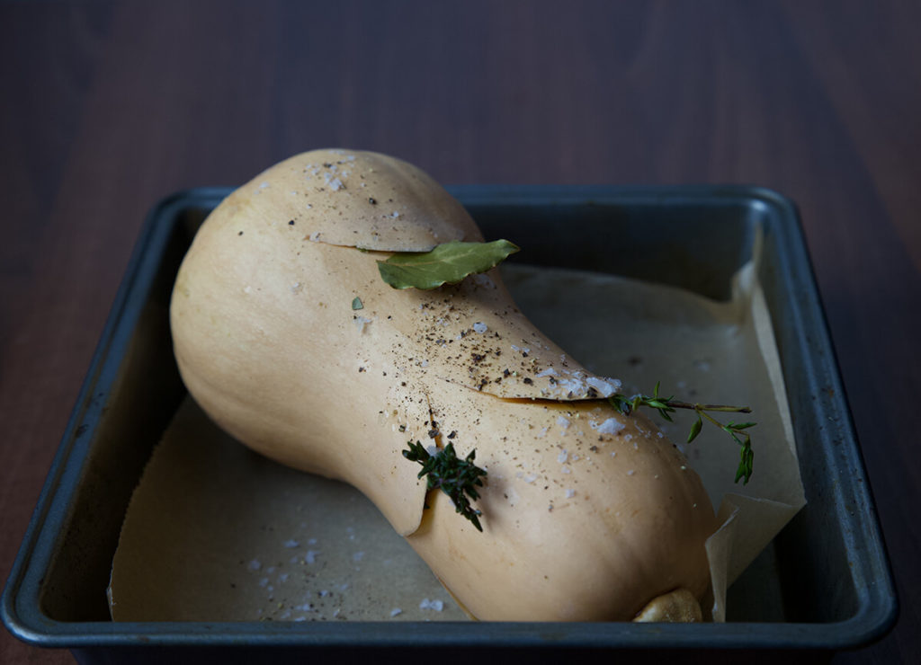 crema di zucca con crostini