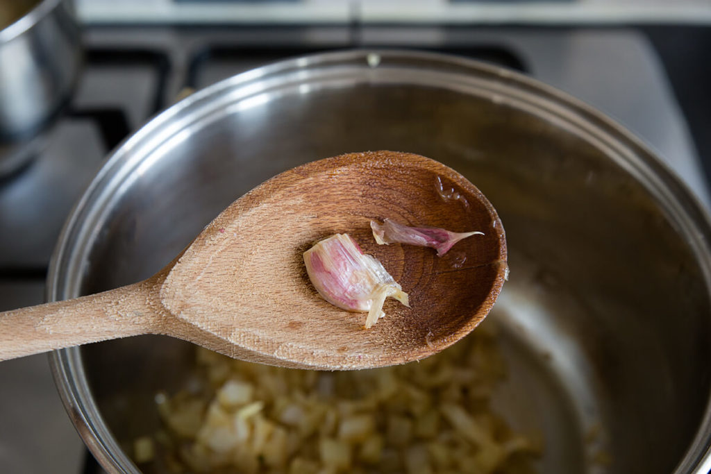 grano saraceno con funghi