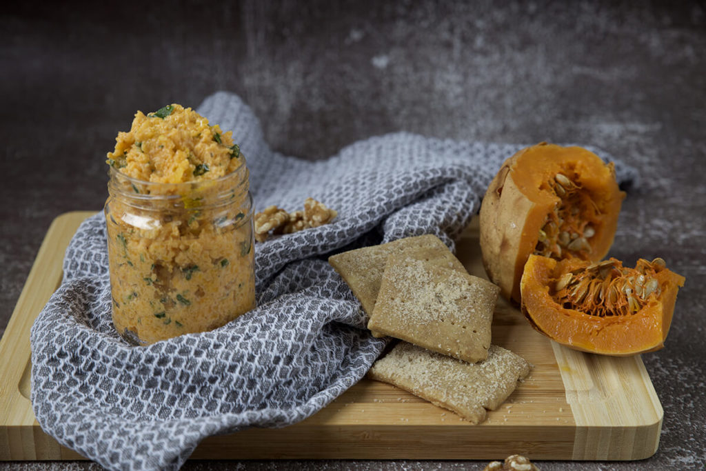 crema di zucca con crostini