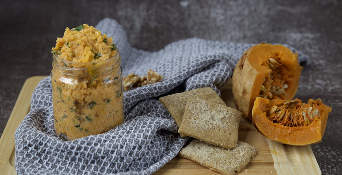 crema di zucca con crostini