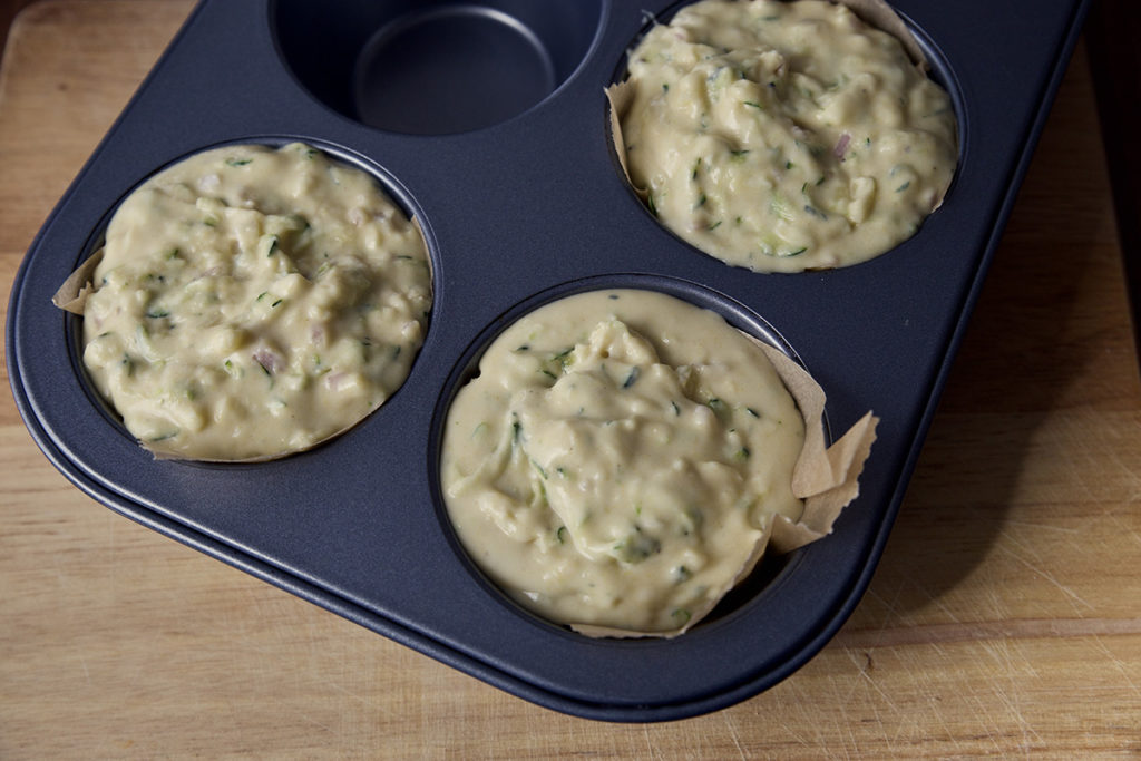 muffin formaggio e zucchine cheese and courgette