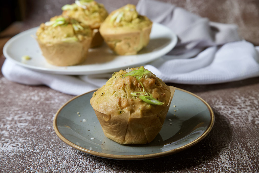 muffin con zucchine e formaggio
