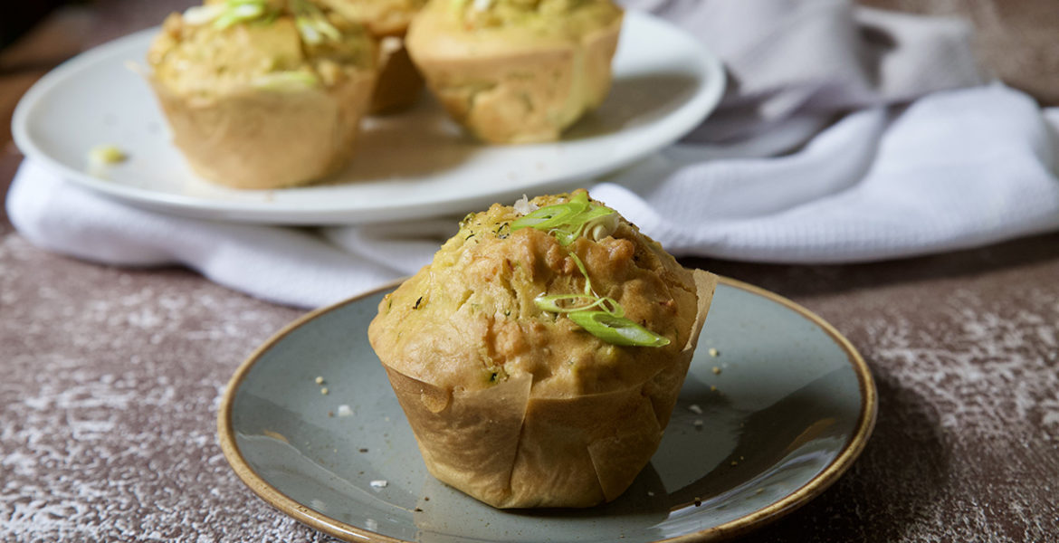 muffin con zucchine e formaggio