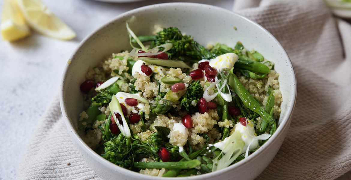 quinoa salad insalata pomegranate verdure