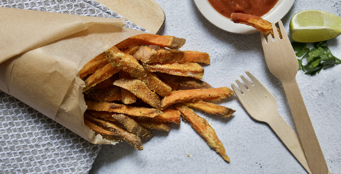 patate dolci al forno fritte