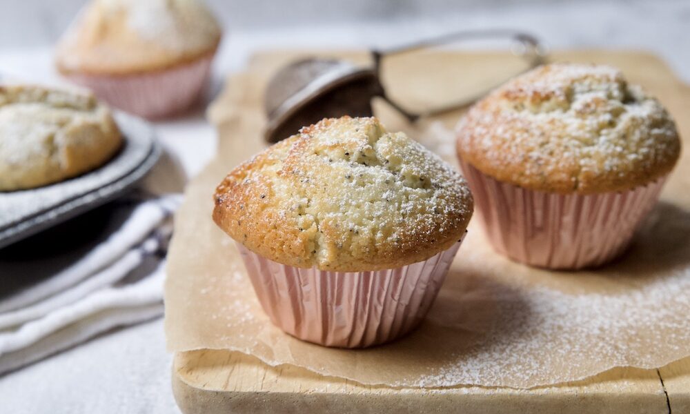 muffin al limone e semi di papavero