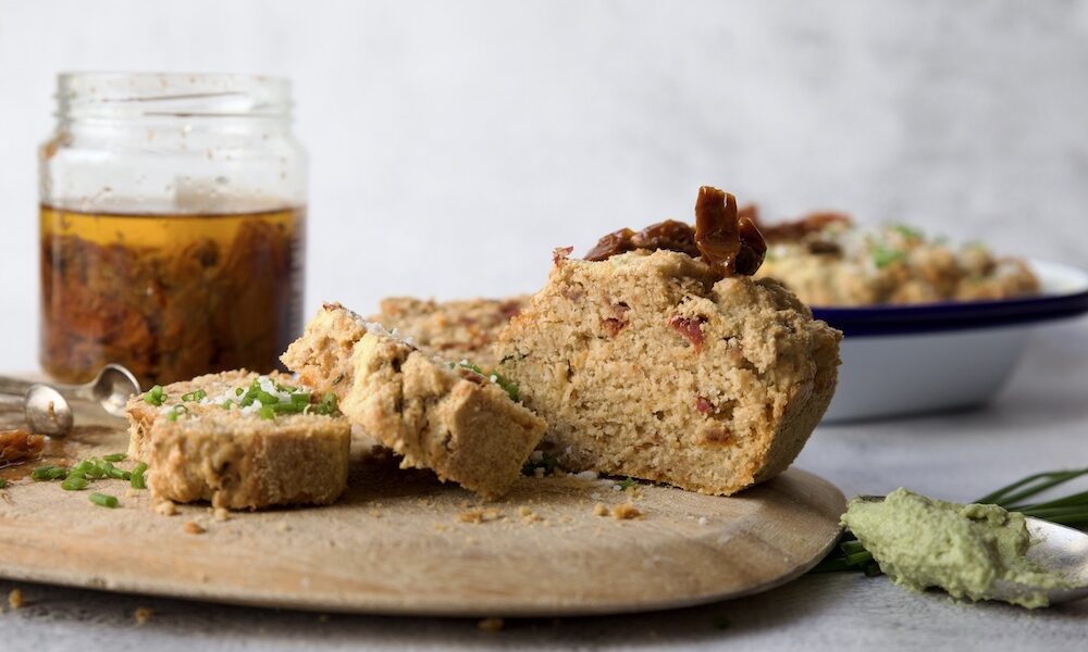 Avena cotta al forno con pomodorini, formaggio e timo